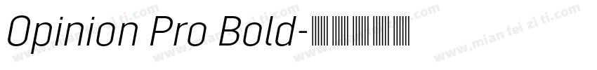 Opinion Pro Bold字体转换